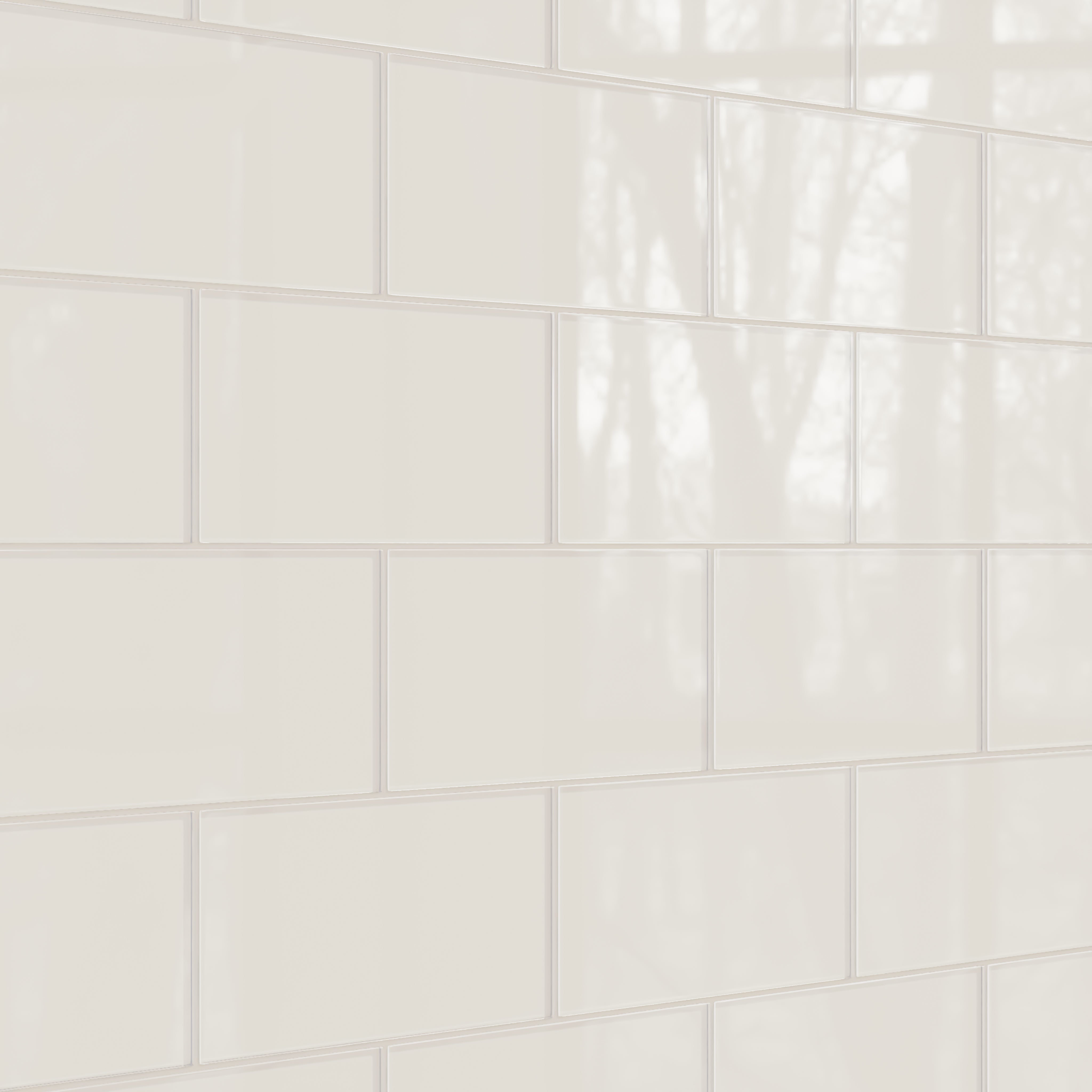 6x12 Glass Tile in Dove Gloss
