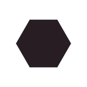 8" Hexagon Original Ceramic Tile in Burnt Umber