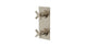 Flatiron Two Handle Wall Mount Shower Trim with Linear Cross Handles in Satin Nickel