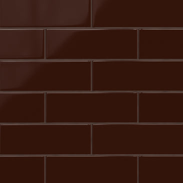 4x12 Original Ceramic Tile in Garnet Gloss