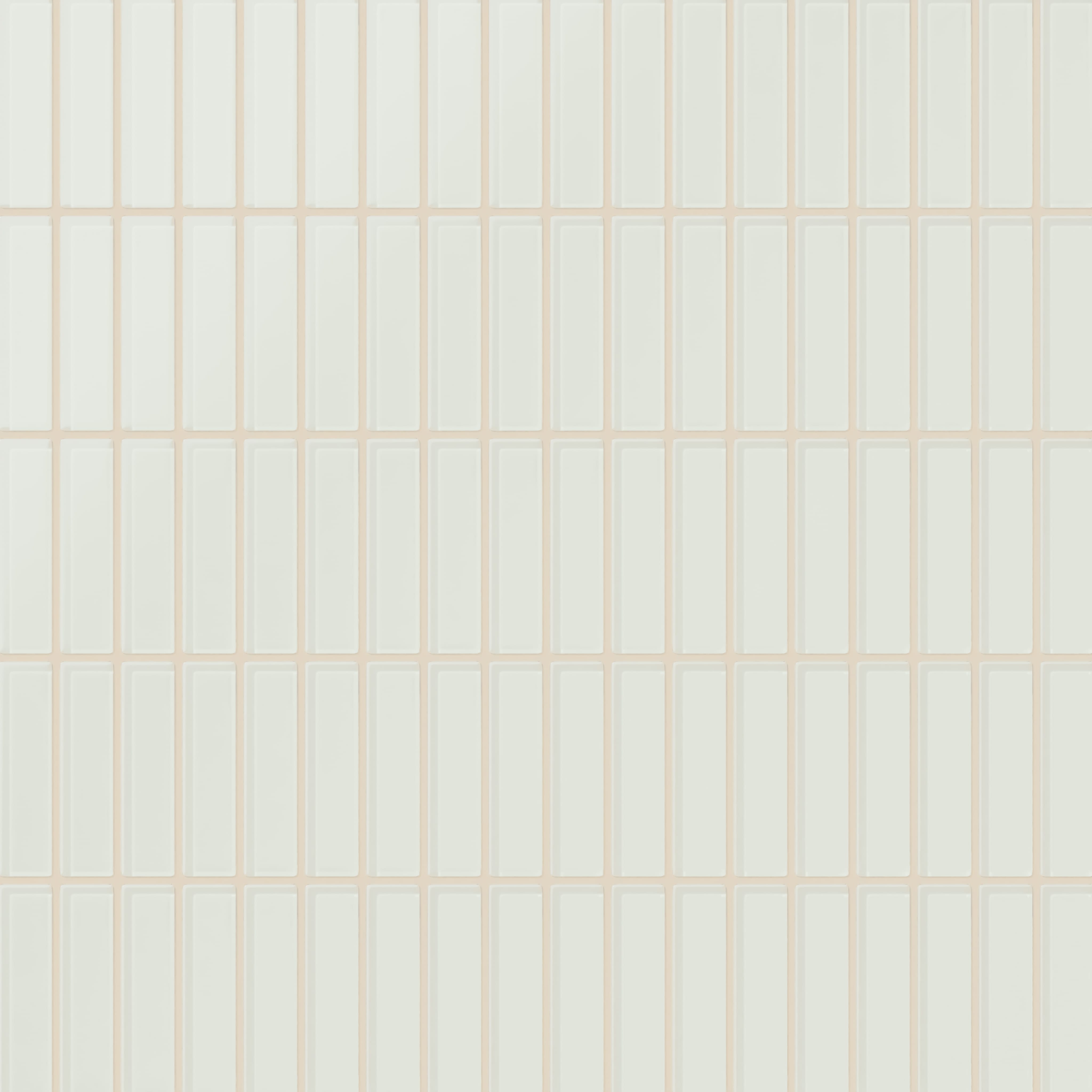 1x4 Straight Set Sheeted Glass Mosaic Tile in Flycatcher Matte
