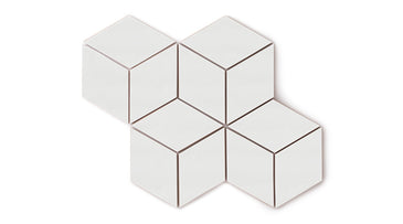 Large Diamond Original Ceramic Tile in Frost Matte