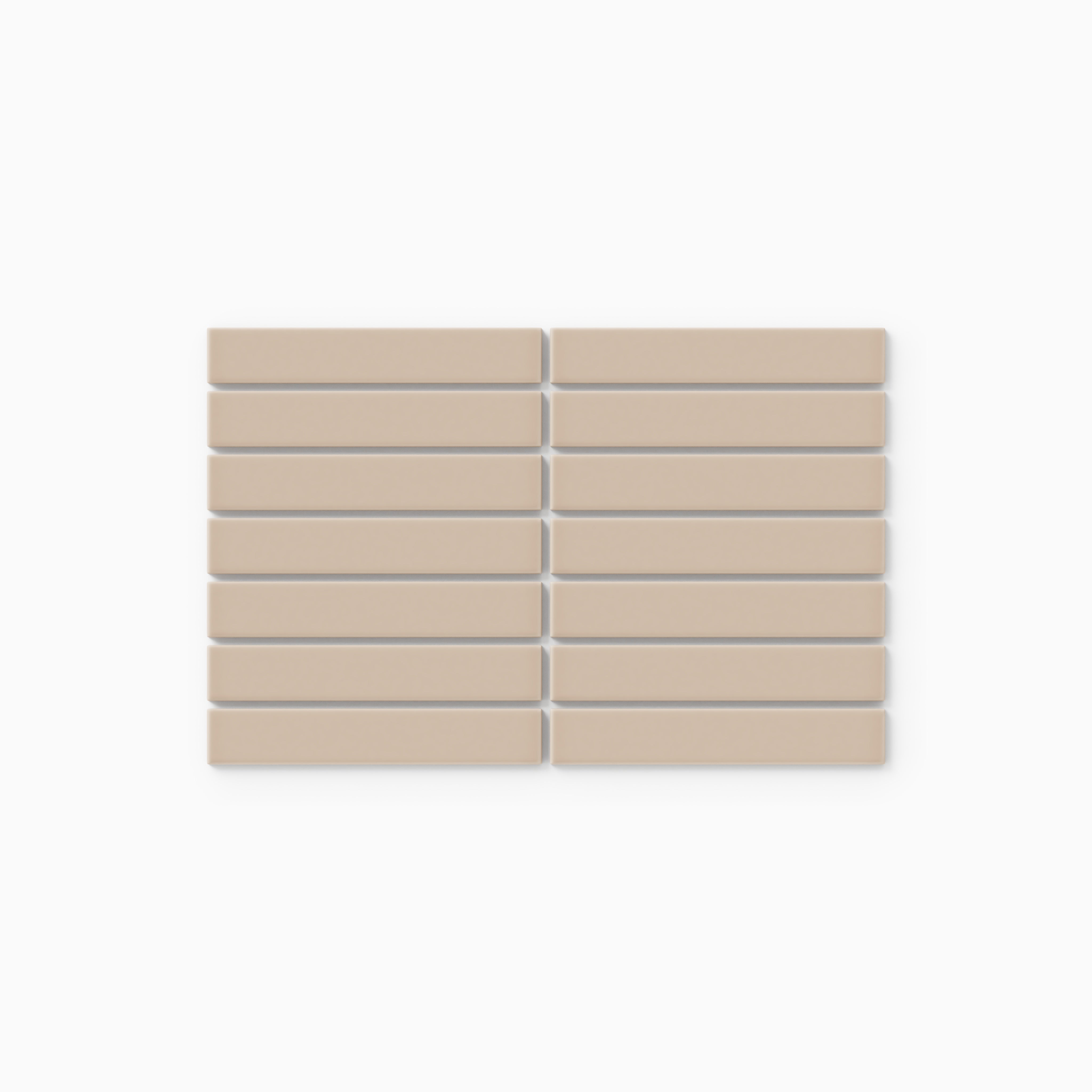 1x6 Straight Set Sheeted Original Ceramic Mosaic Tile in Sweet Pea Matte