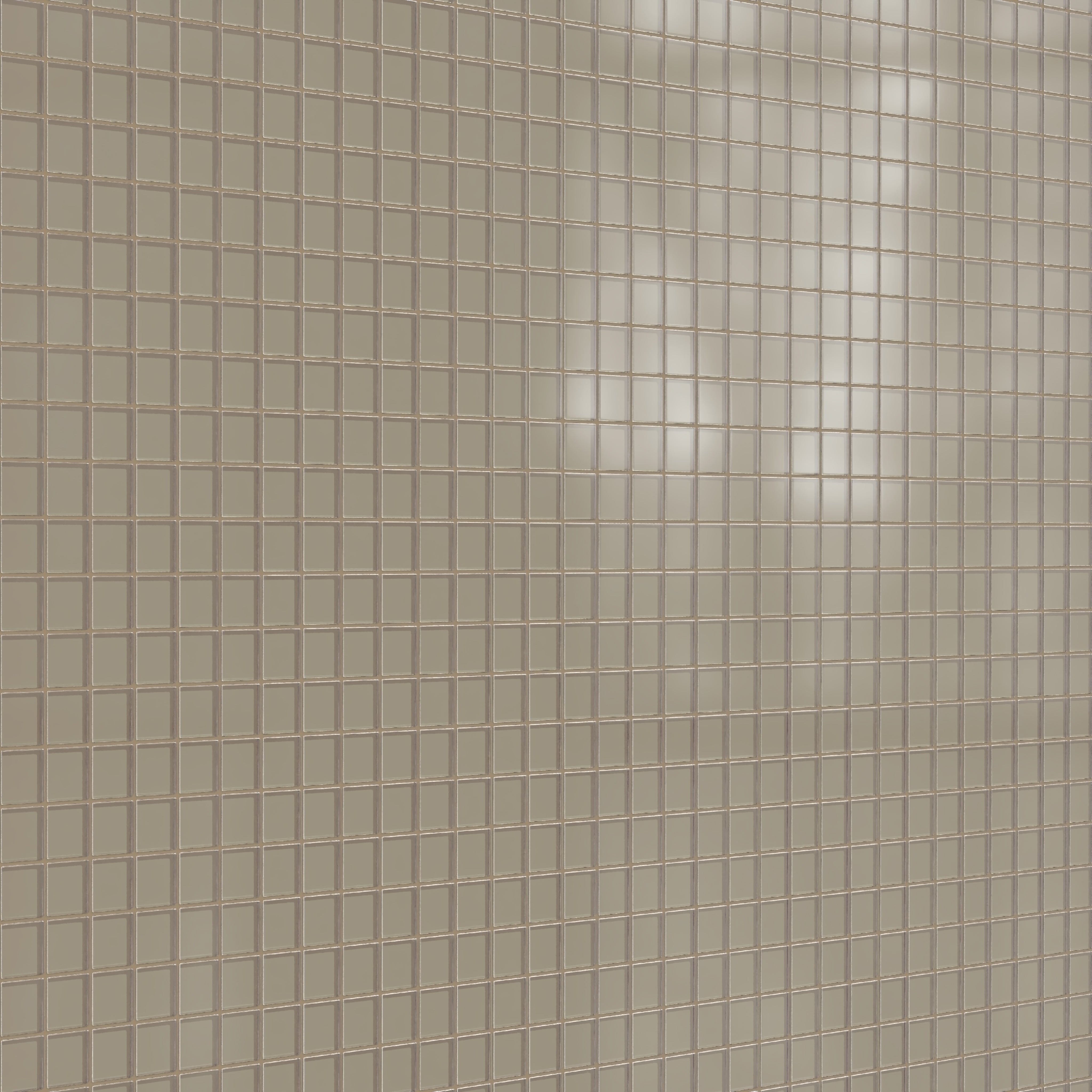 2x2 Straight Set Sheeted Glass Mosaic Tile in Quail Matte