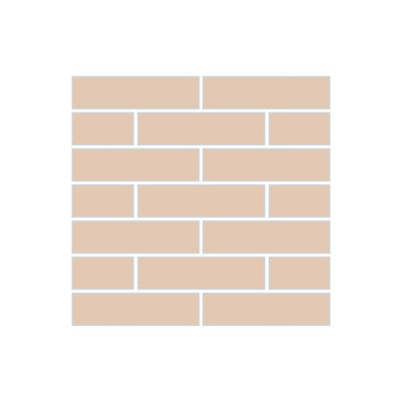 1x4 Half Offset Sheeted Original Ceramic Mosaic Tile in Tumbleweed Gloss