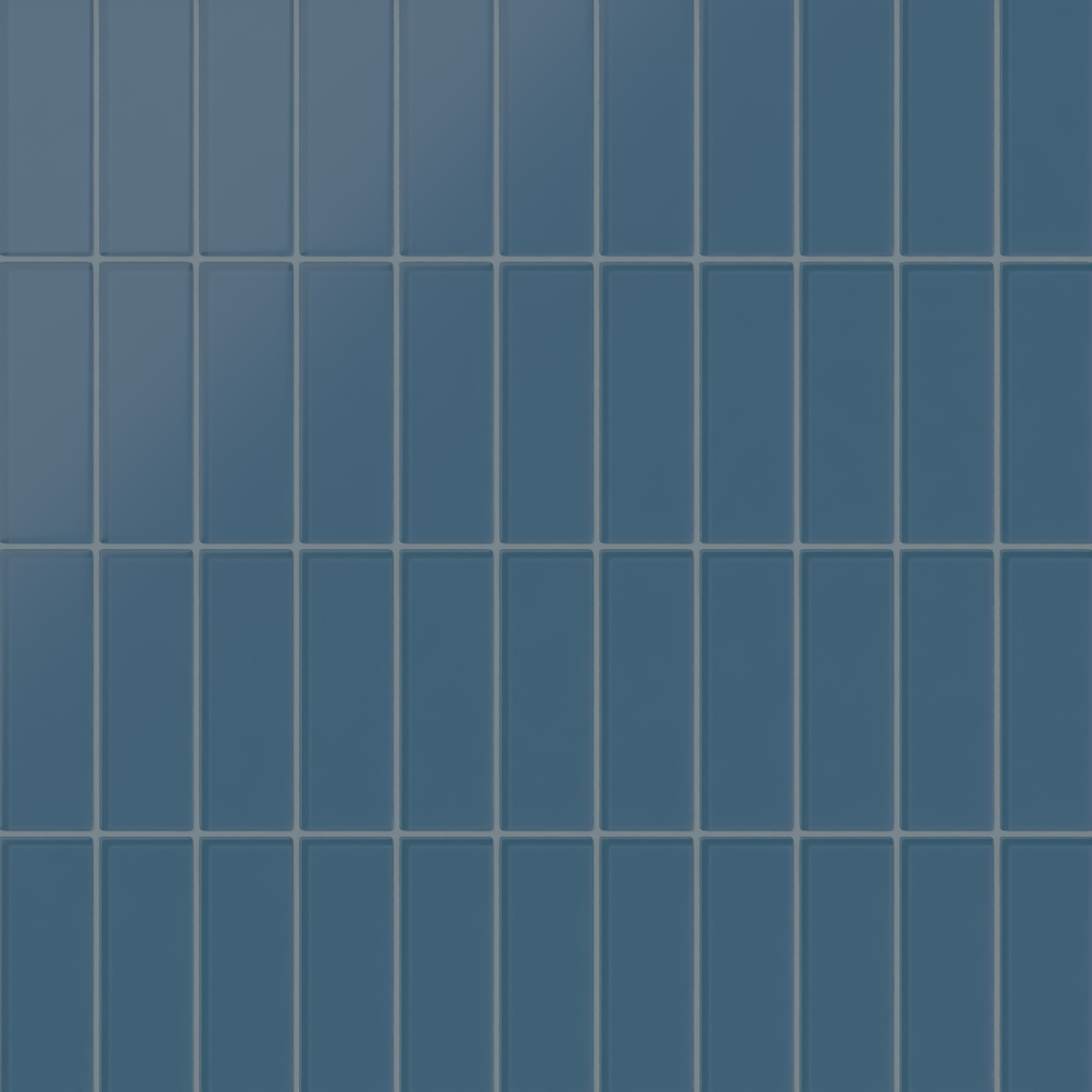 2x6 Glass Tile in Blue Jay Matte