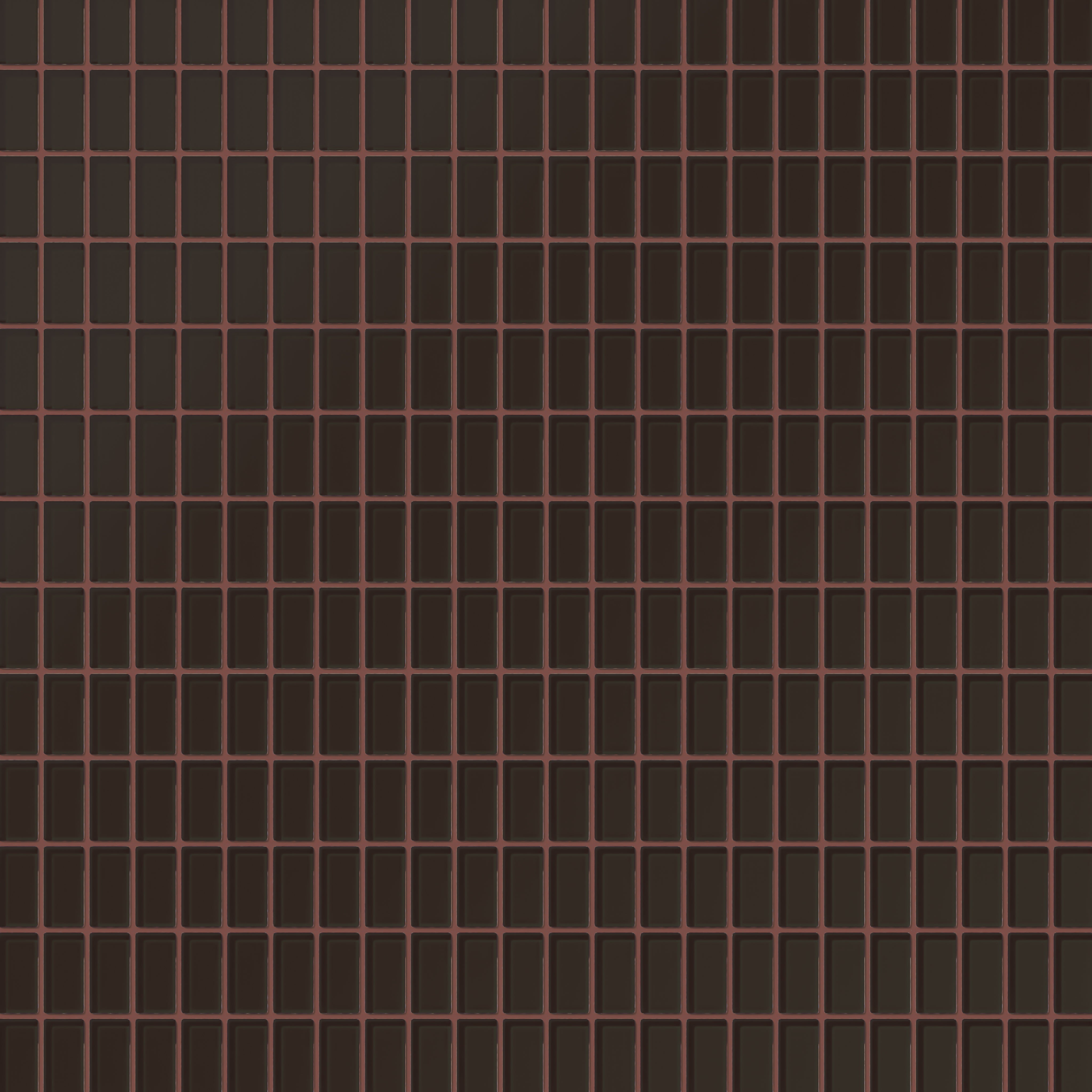 1x2 Straight Set Sheeted Glass Mosaic Tile in Nighthawk Matte