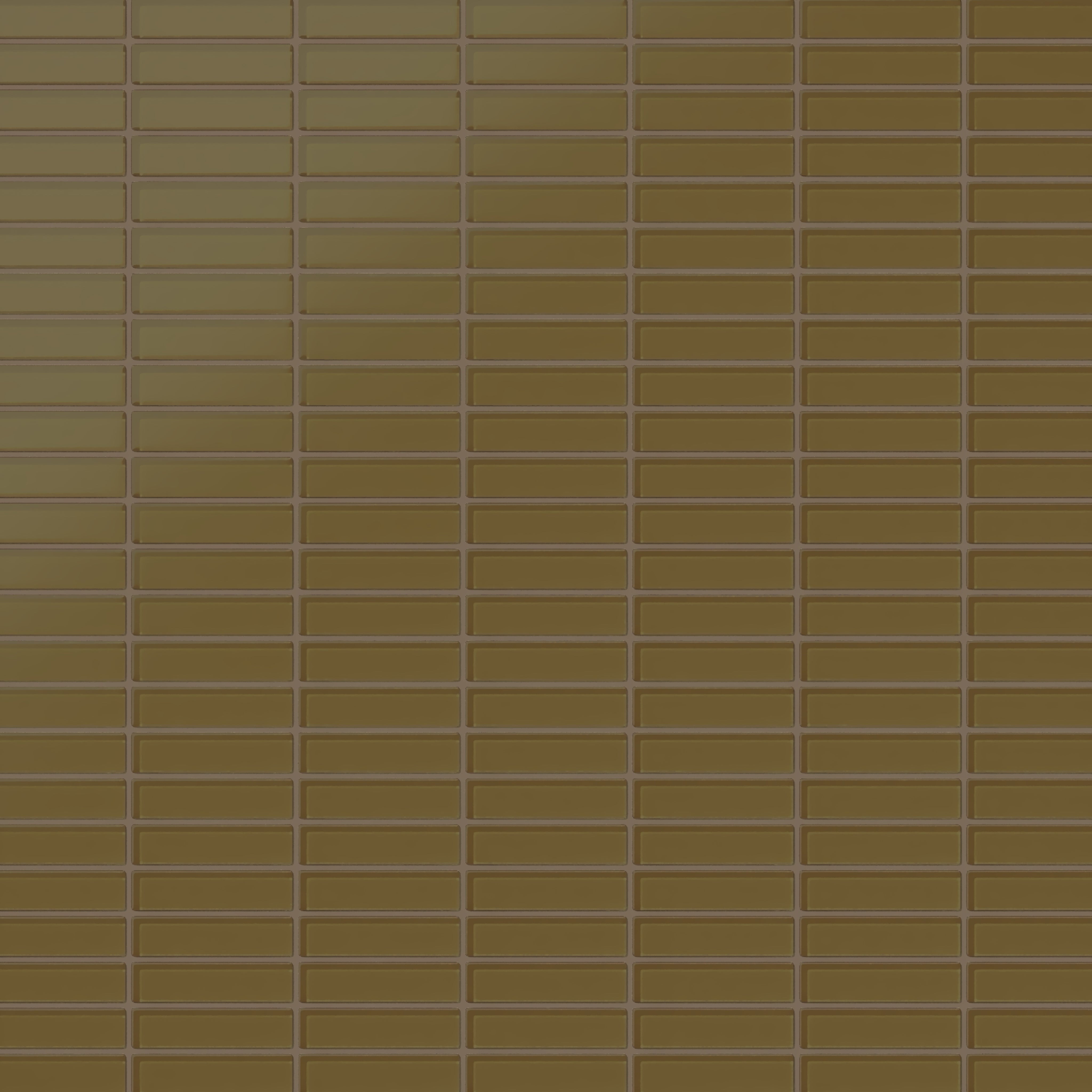 1x4 Straight Set Sheeted Glass Mosaic Tile in Merlin Matte