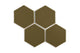 6" Hexagon Original Ceramic Tile in Chaparral Gloss