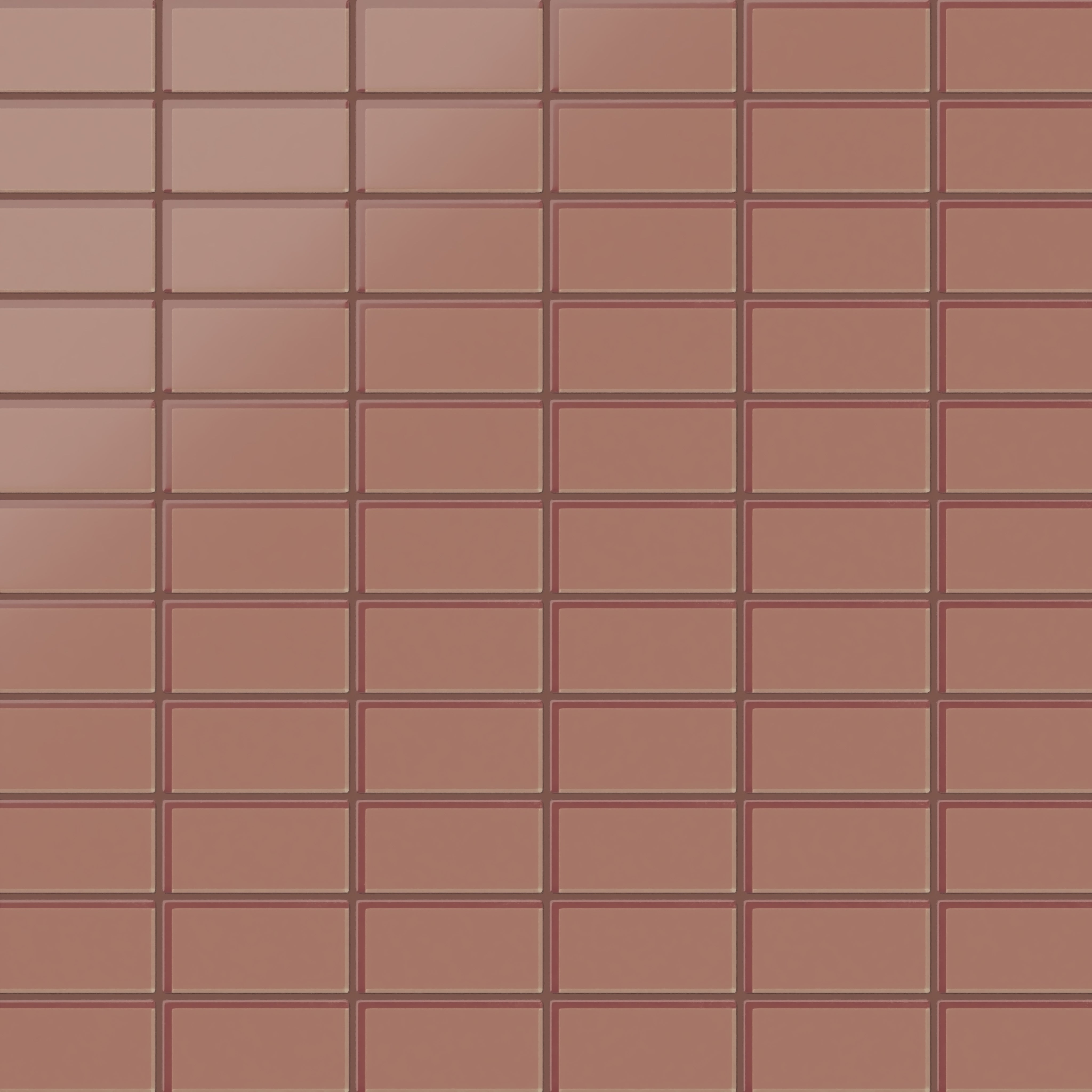 2x4 Straight Set Sheeted Glass Mosaic Tile in Flicker Matte