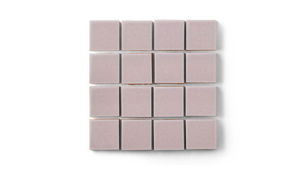 2x2 Straight Set Sheeted Original Ceramic Mosaic Tile in Painted Sky Gloss