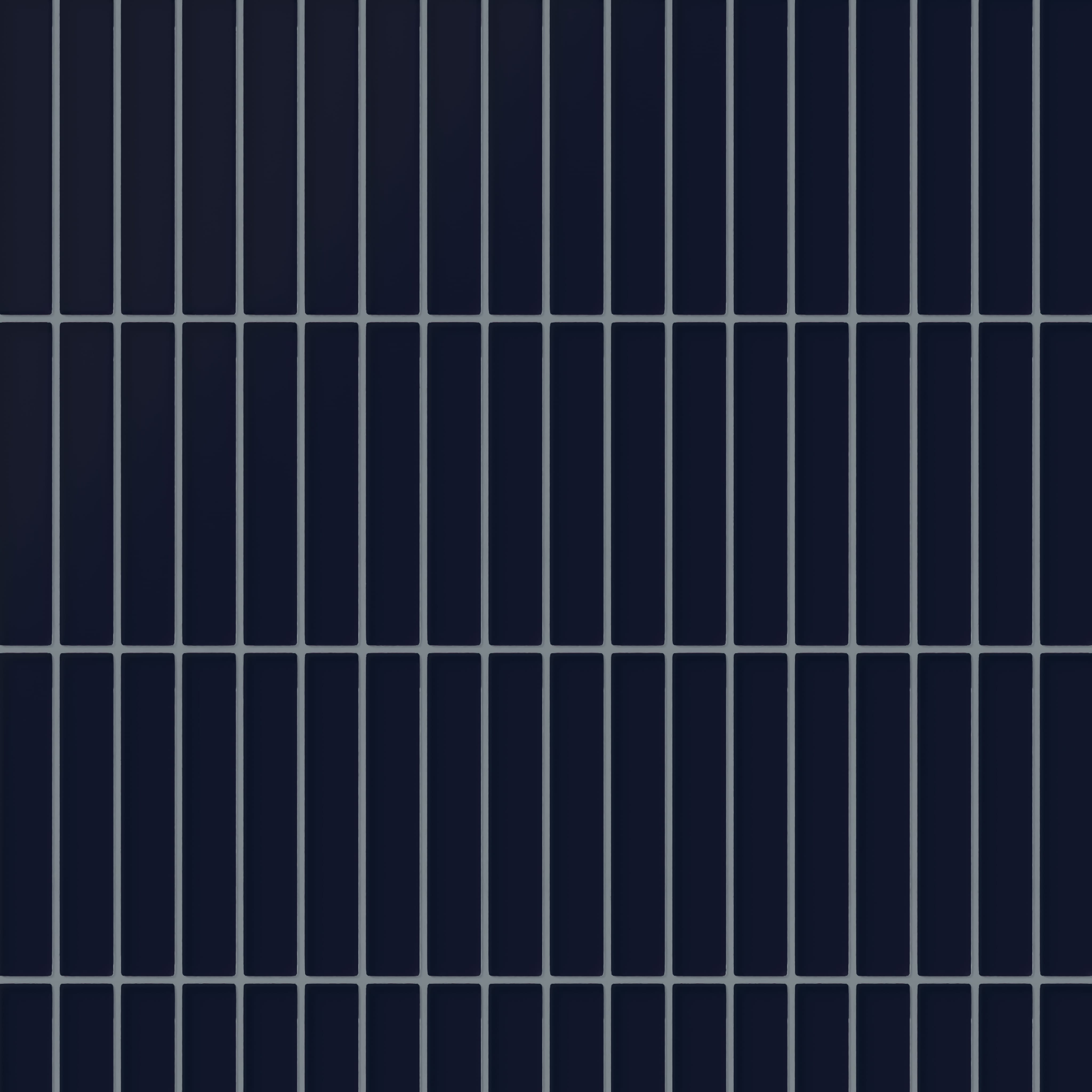 1x6 Straight Set Sheeted Glass Mosaic Tile in Barn Swallow Matte