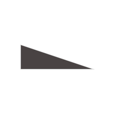 Right Scalene Triangle Original Ceramic Tile in Carbon Gloss