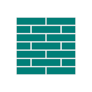 1x4 Half Offset Sheeted Original Ceramic Mosaic Tile in Bora Bora Matte