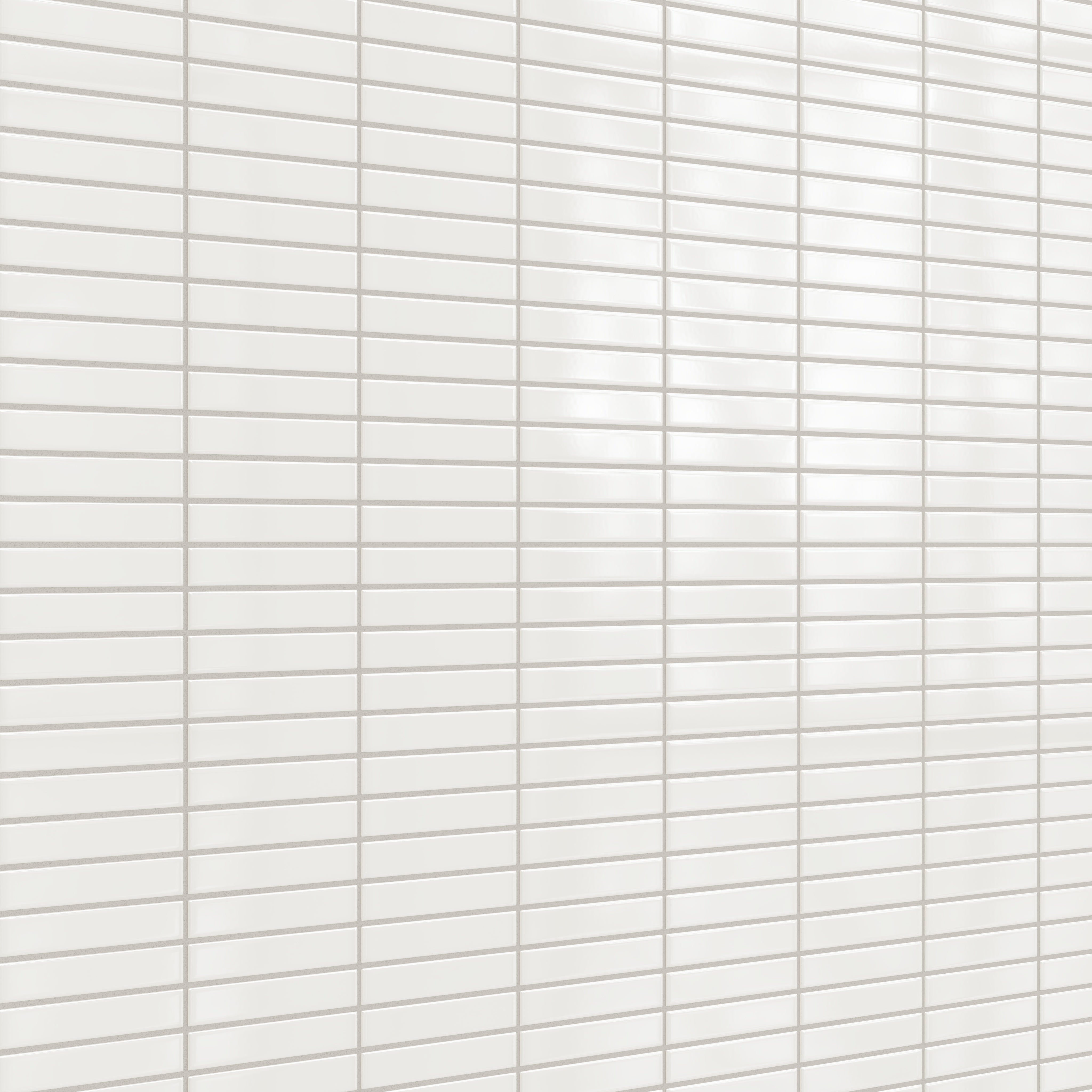 1x6 Straight Set Sheeted Original Ceramic Mosaic Tile in Feldspar Gloss