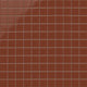 2x2 Straight Set Sheeted Natural Press Ceramic Mosaic Tile in Red Iron Oxide Gloss