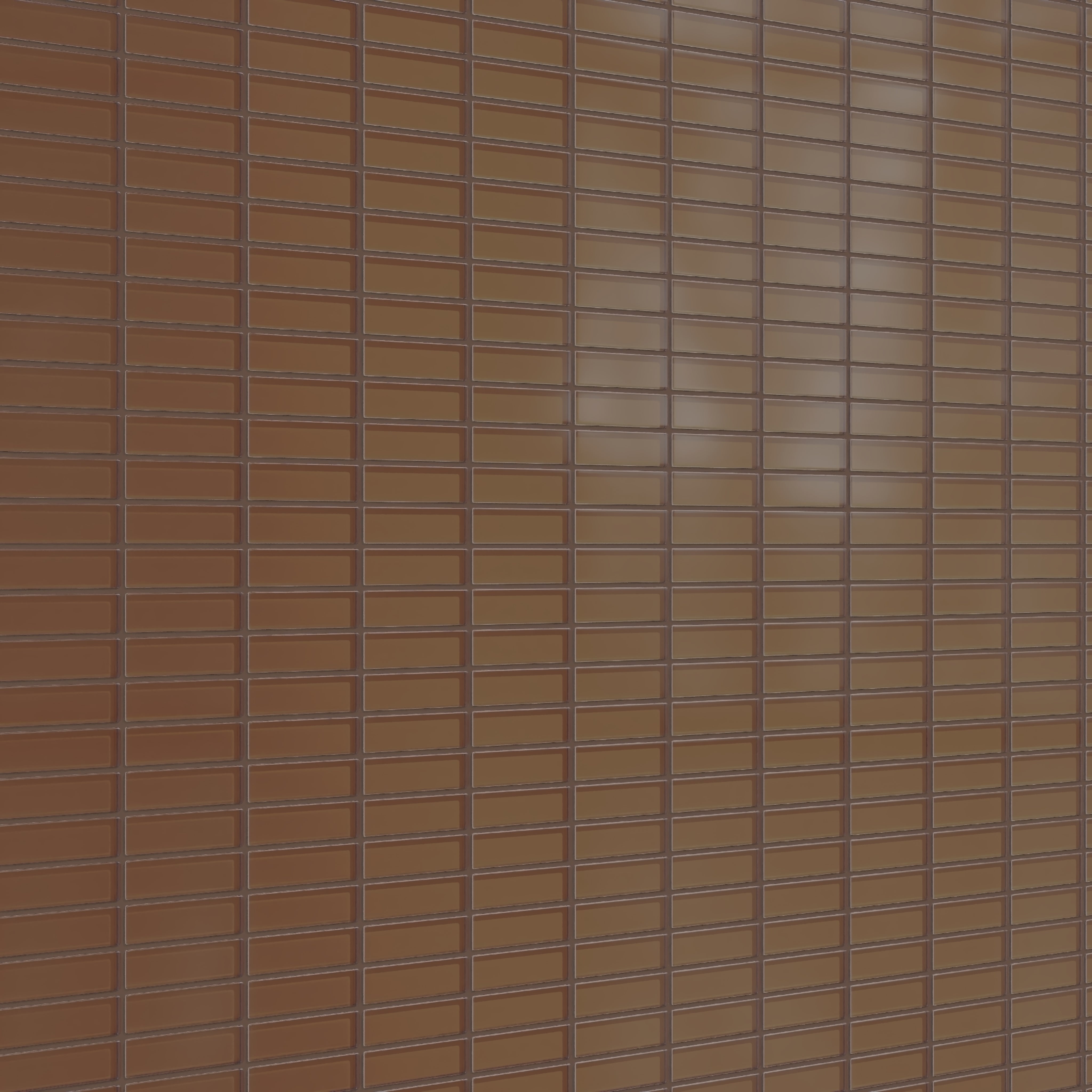 1x4 Straight Set Sheeted Glass Mosaic Tile in Kestrel Matte