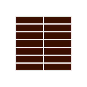1x4 Straight Set Sheeted Original Ceramic Mosaic Tile in Amber