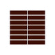 1x4 Straight Set Sheeted Original Ceramic Mosaic Tile in Amber