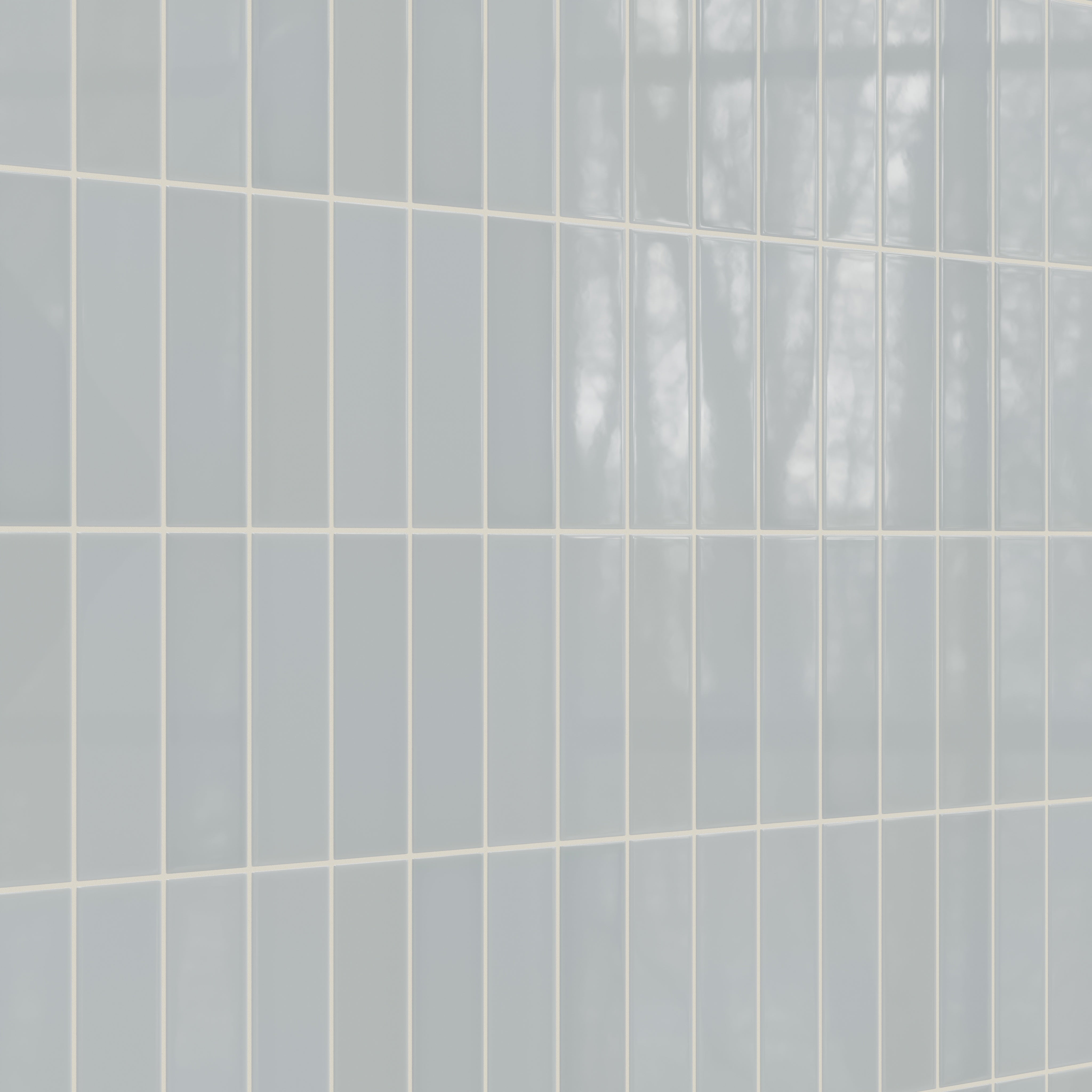 3x9 Natural Press Ceramic Tile in Alberta Blue Gloss