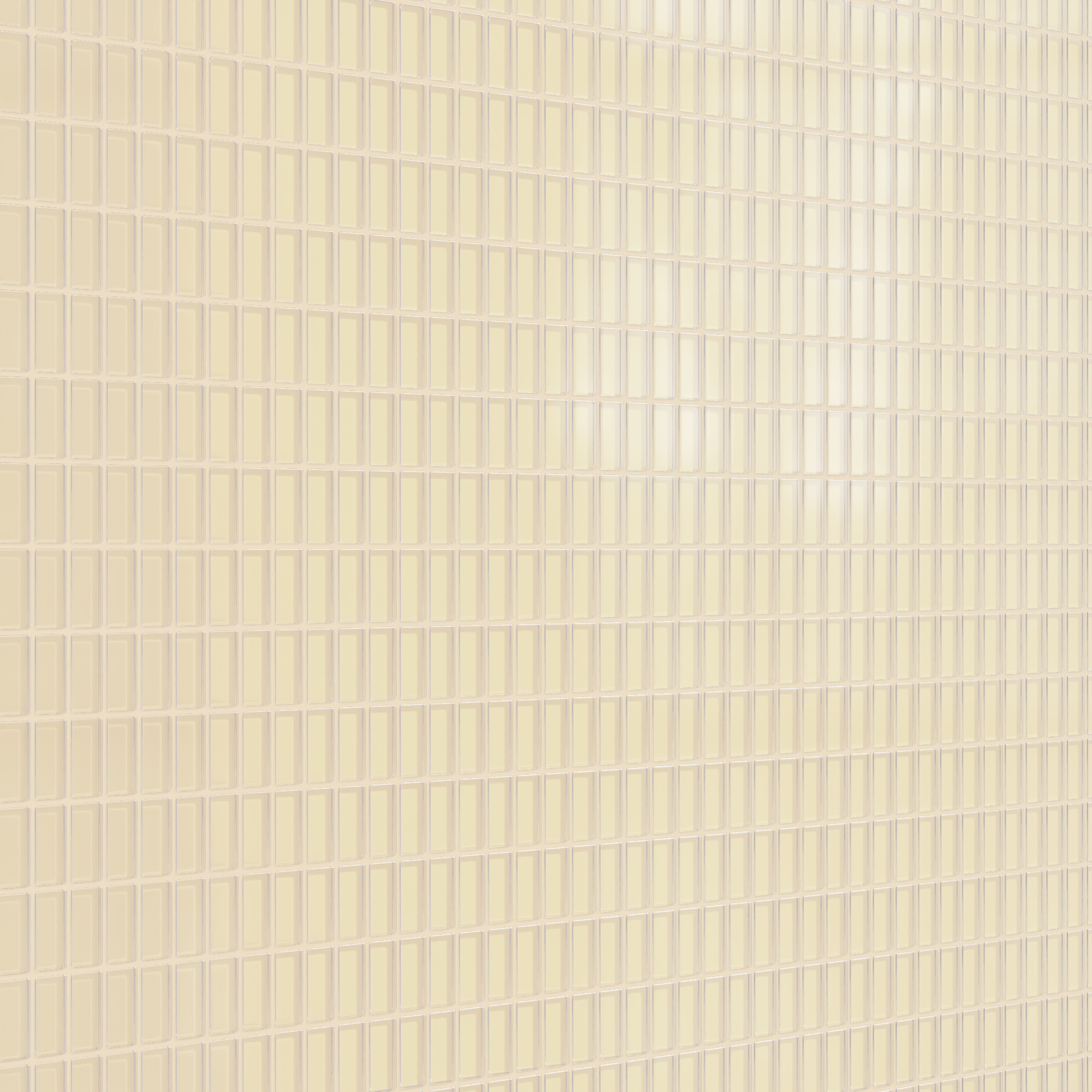 1x2 Straight Set Sheeted Glass Mosaic Tile in Chickadee Matte