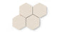 6" Hexagon Original Ceramic Tile in Ivory Matte