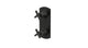 Emerson Two Handle Wall Mount Shower Trim with Classic Cross Handles in Blackened Nickel