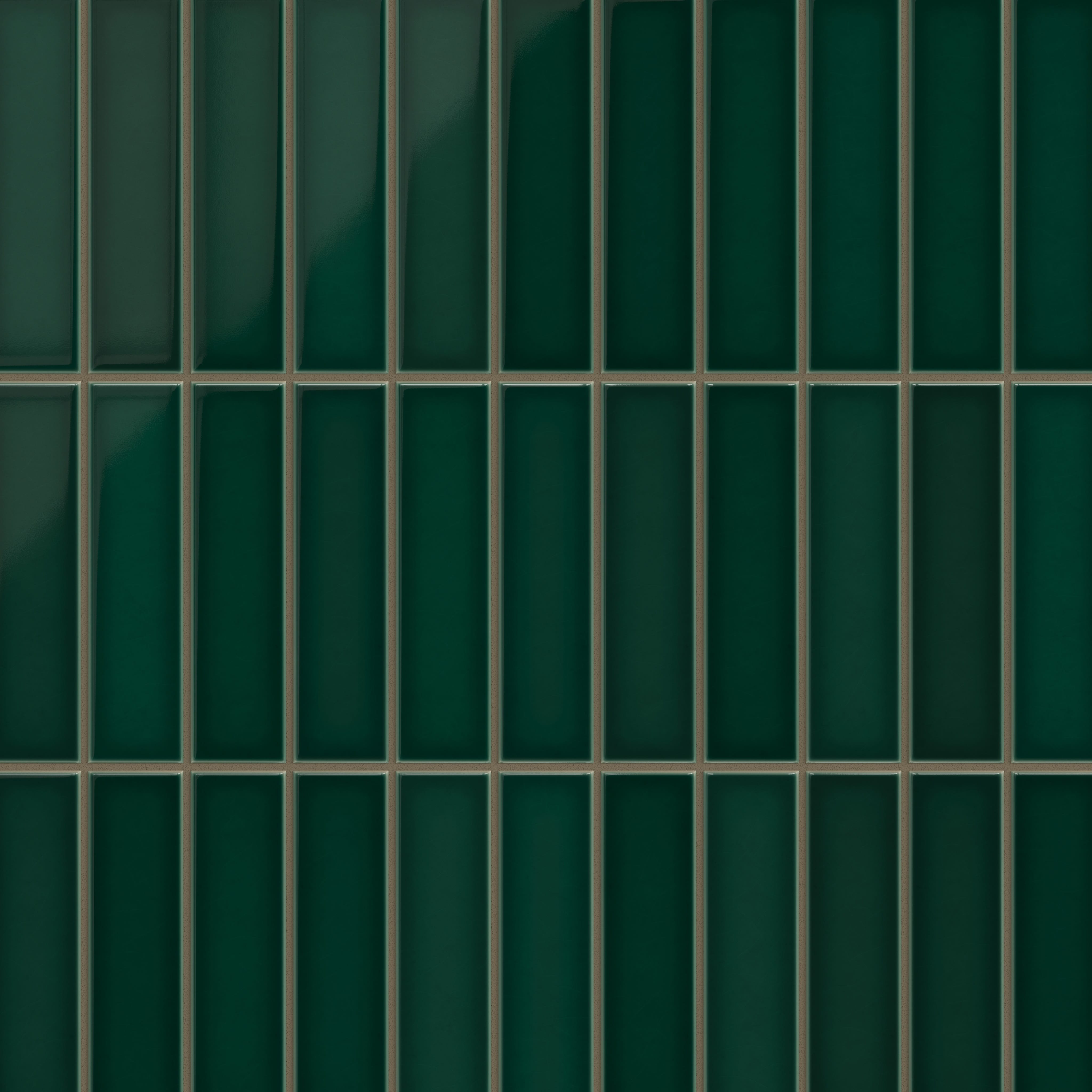 コラリッチ Evergreen 2x8 Gloss Original Ceramic Tile - Quick Ship - Fireclay Tile