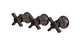 Emerson Three Handle Wall Mount Bath Trim with Diverter/Volume Control and Defined Cross Handles in Antique Bronze