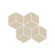 Small Diamond Sheeted - Escher Original Ceramic Mosaic Tile in Dolomite Gloss