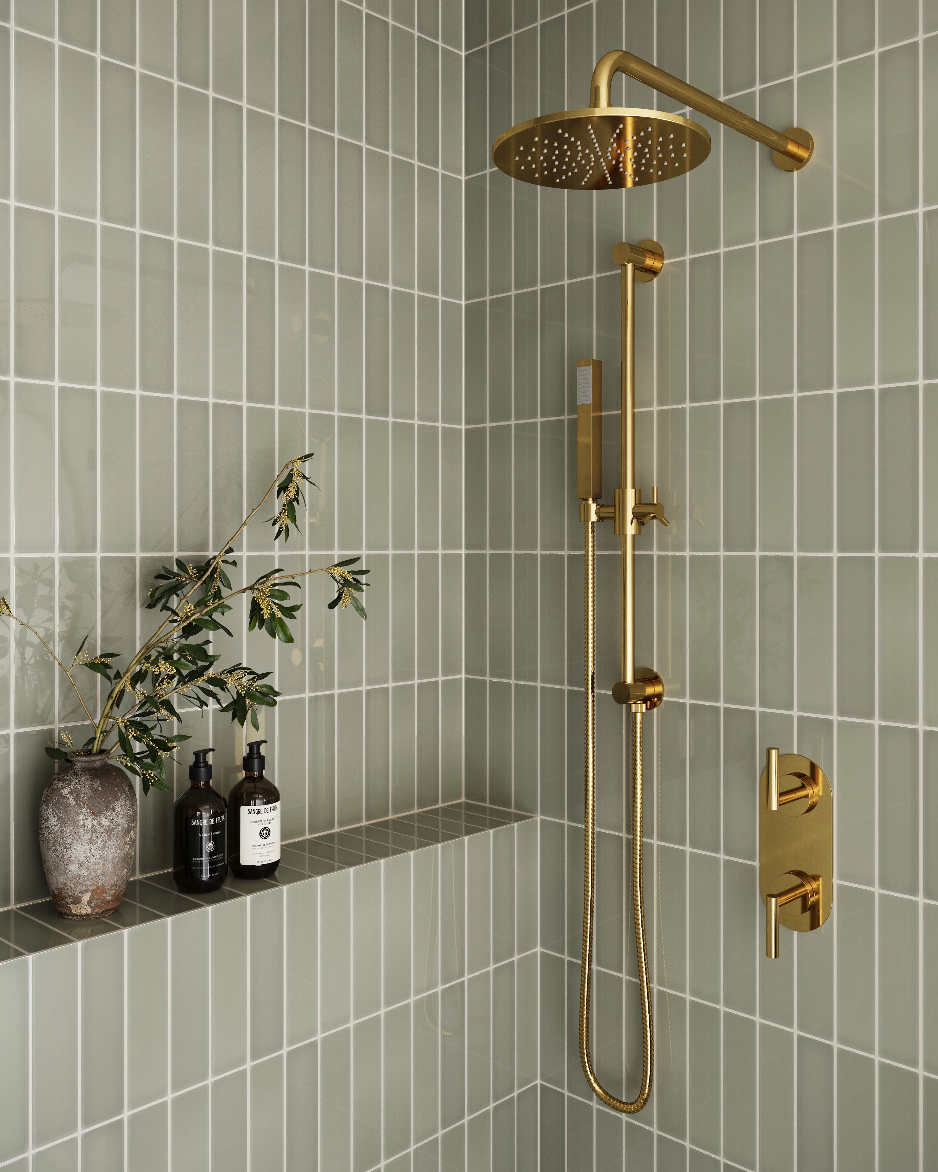Quick Ship 2x8 Natural Press Ceramic Tile in Manzanita Gloss
