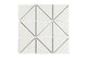 4" Triangle Original Ceramic Tile in Limewash Gloss