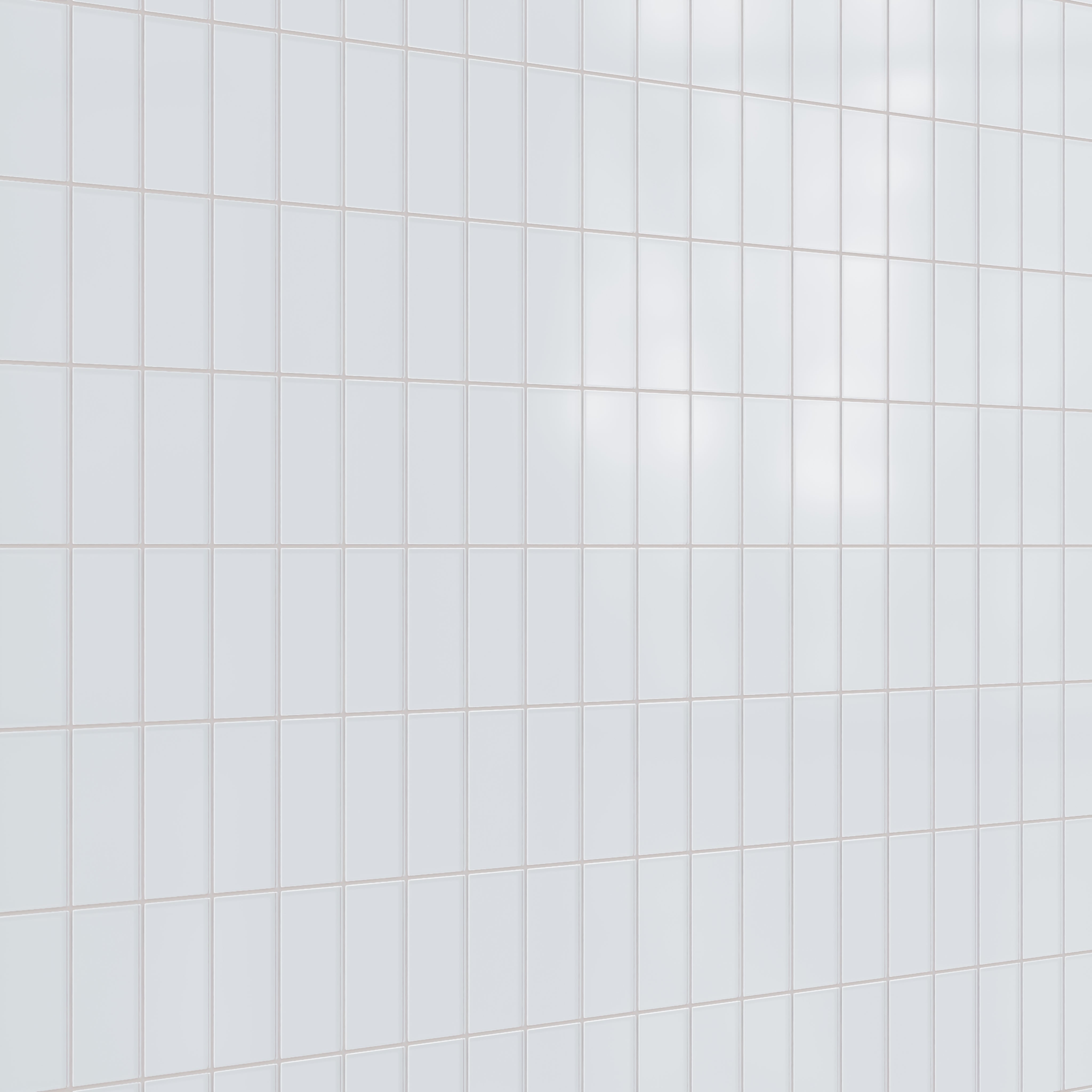 3x6 Glass Tile in Snowy Owl Matte