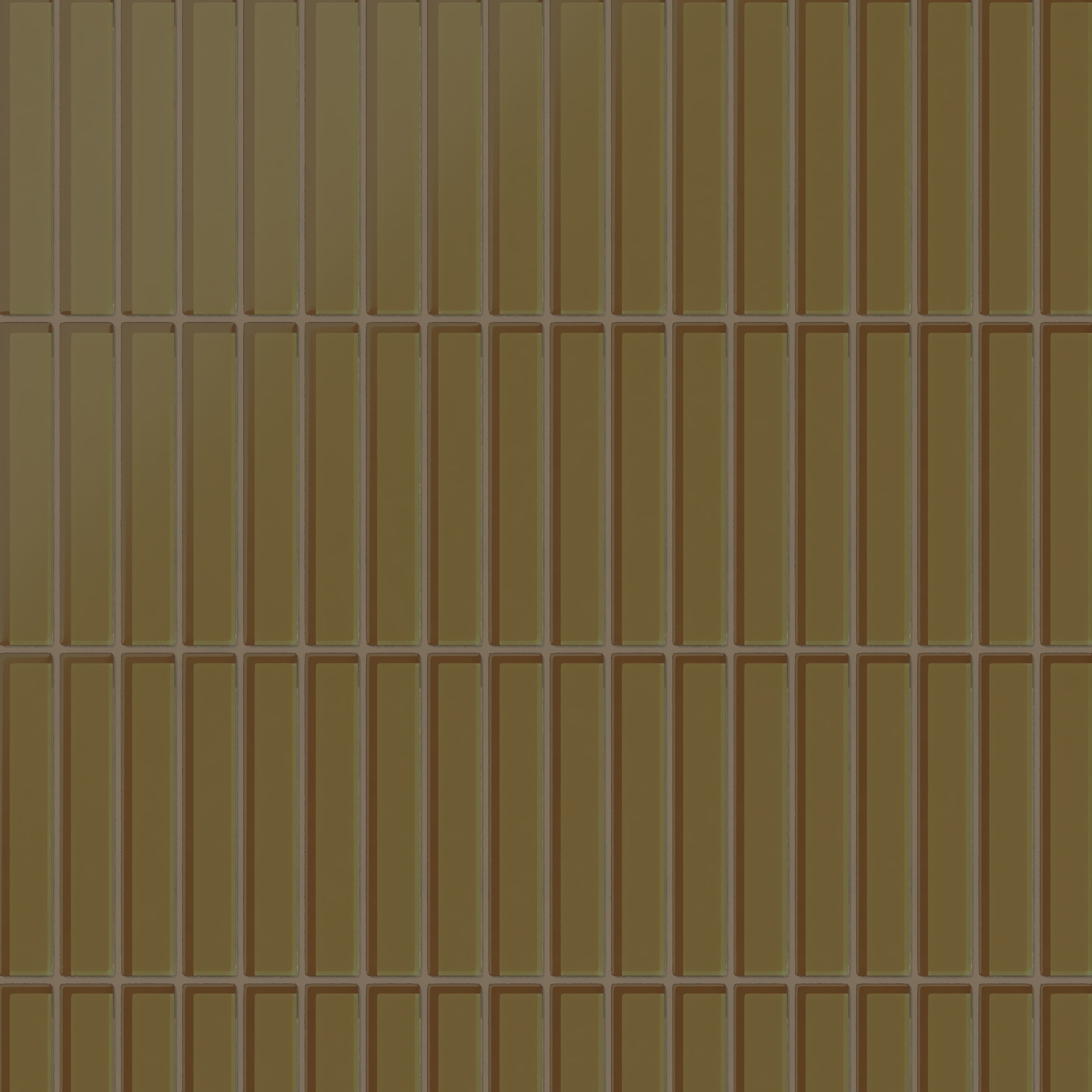 1x6 Straight Set Sheeted Glass Mosaic Tile in Merlin Matte