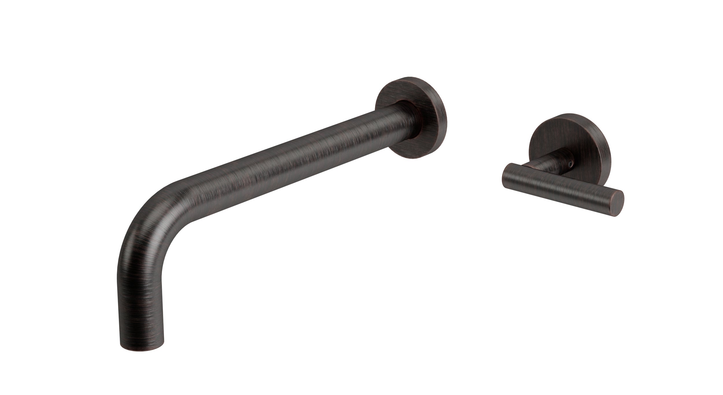 Contour One Handle Wall Mount 10" Lavatory Faucet with Soft Lever Handle