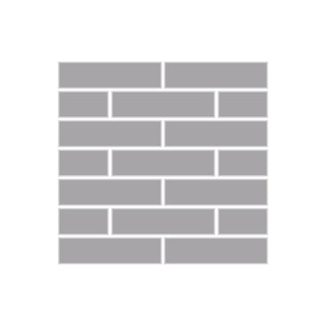 1x4 Half Offset Sheeted Original Ceramic Mosaic Tile in Thistle Matte