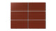 3x6 Natural Press Ceramic Tile in Carmine Matte