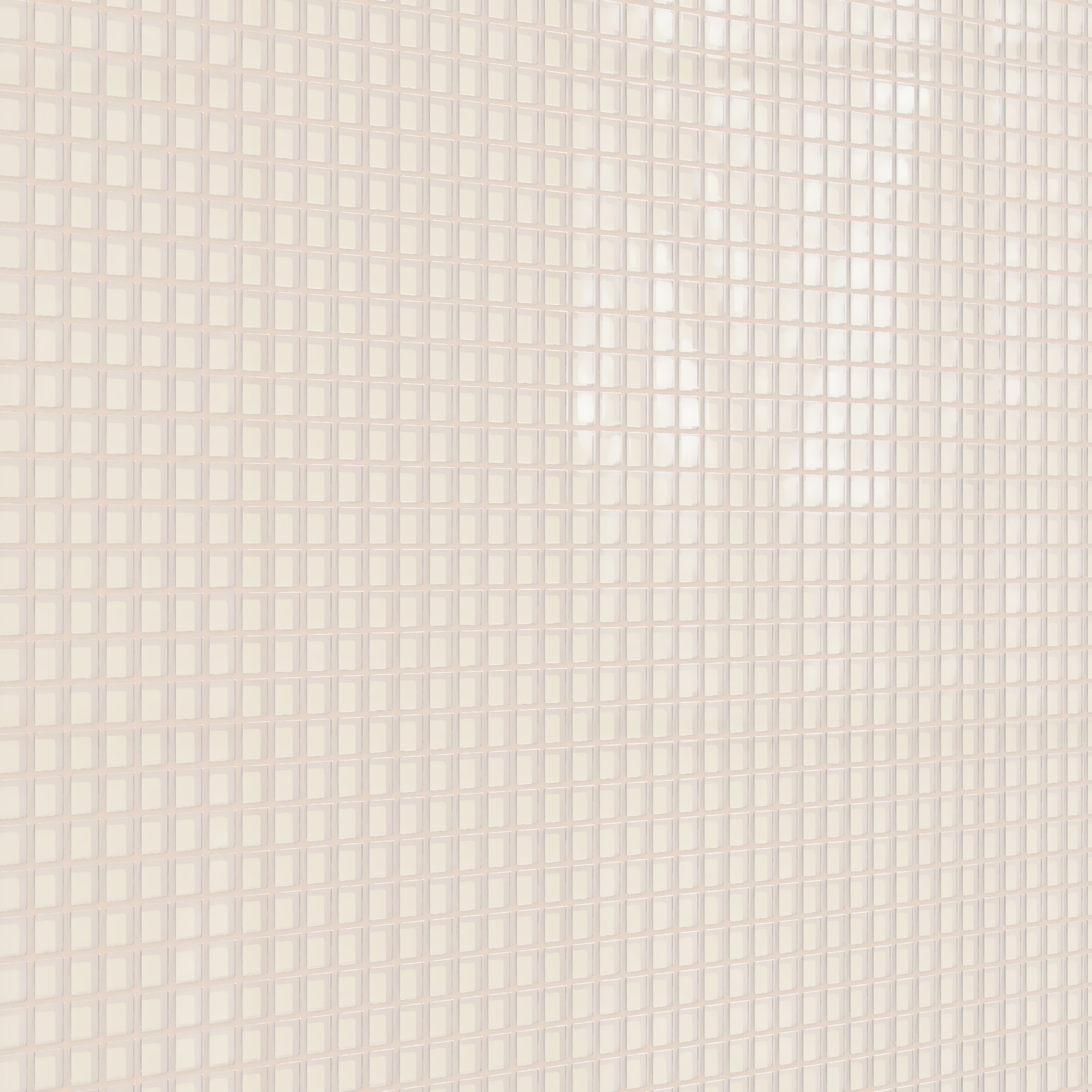 1x1 Straight Set Sheeted Glass Mosaic Tile in Sandpiper Gloss