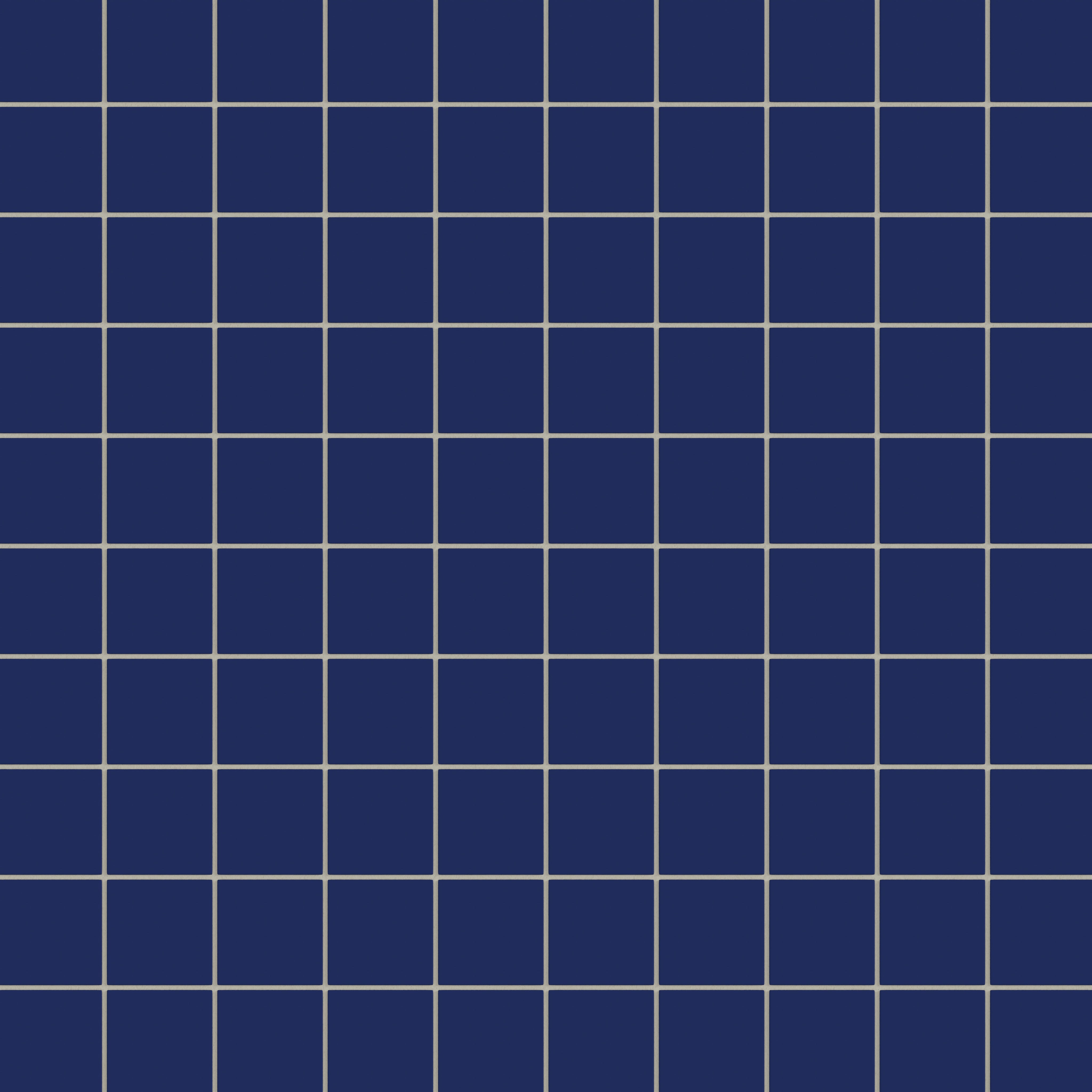 3x3 Straight Set Sheeted Natural Press Ceramic Mosaic Tile in Ultramarine Matte
