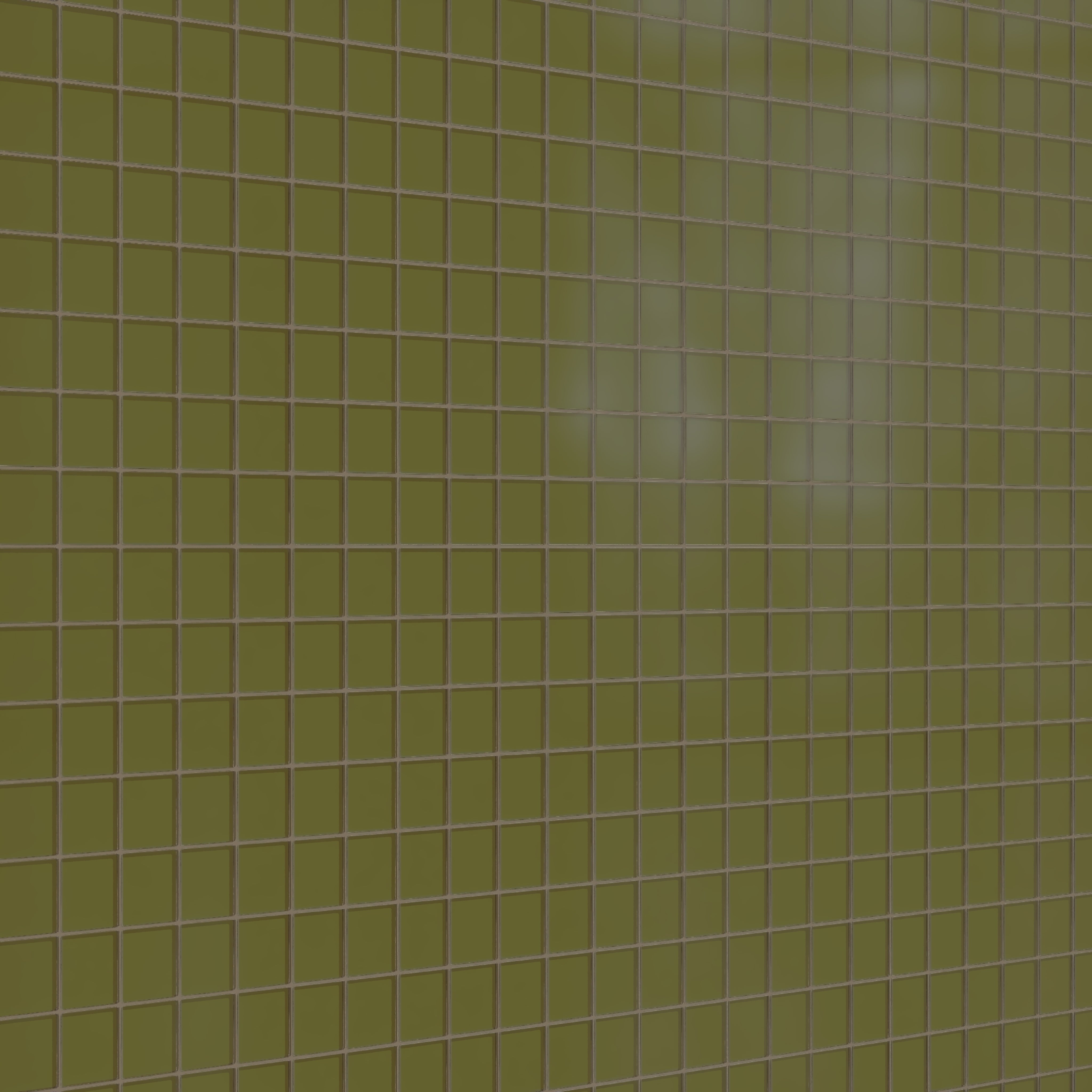 3x3 Straight Set Sheeted Glass Mosaic Tile in Cormorant Matte
