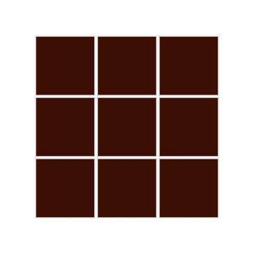 3x3 Straight Set Sheeted Original Ceramic Mosaic Tile in Amber
