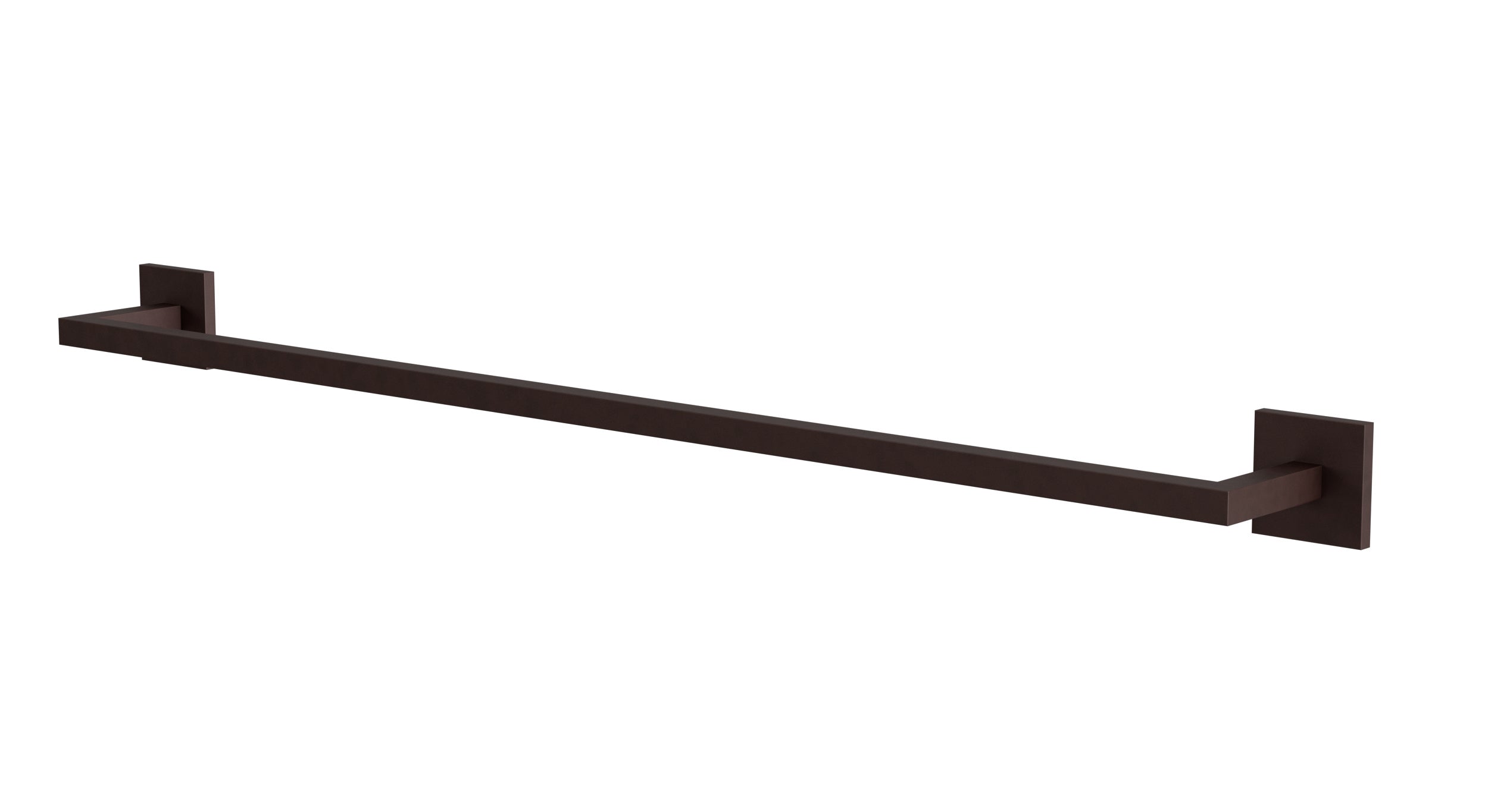 Flatiron Square Towel Bar 30" in Architectural Copper