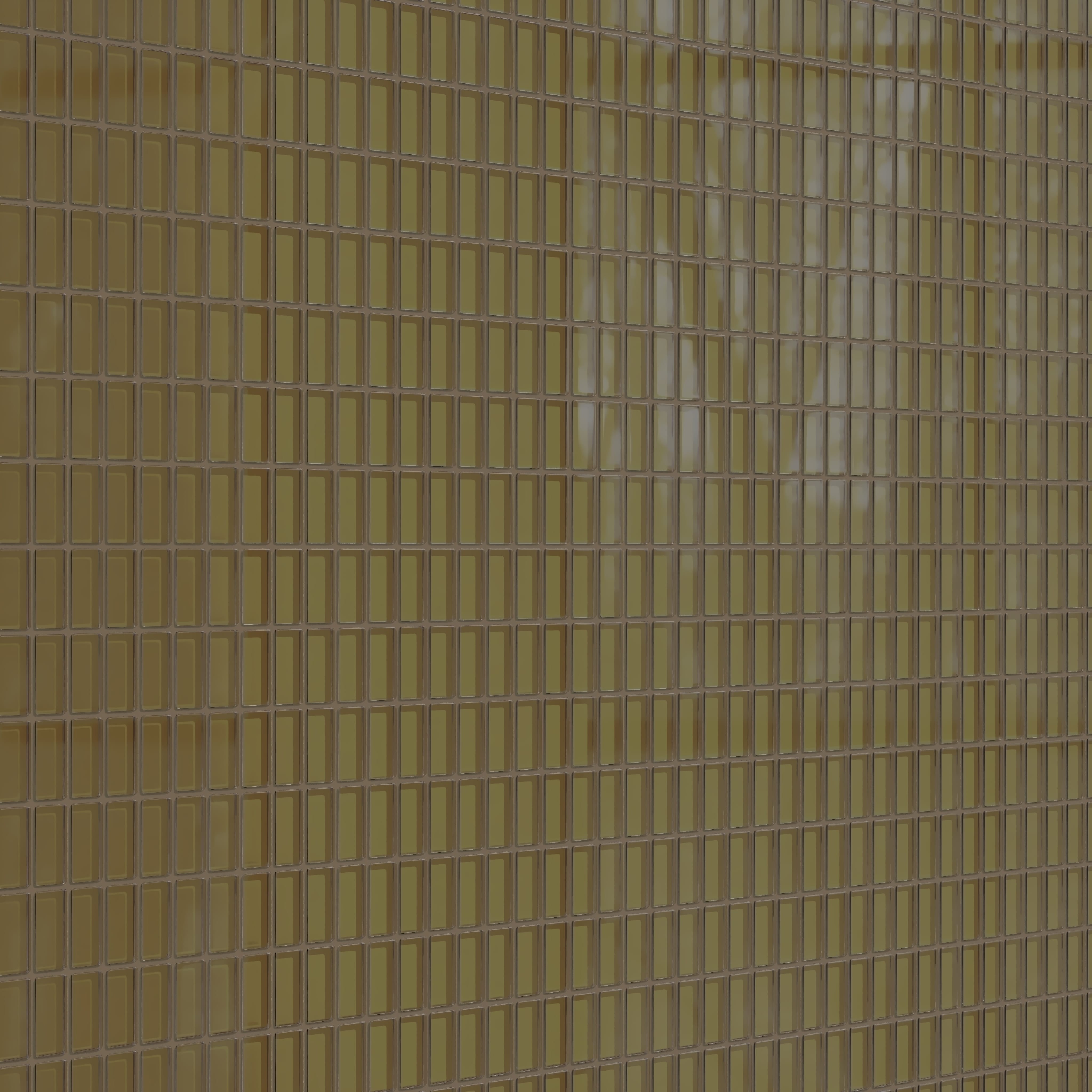 1x2 Straight Set Sheeted Glass Mosaic Tile in Merlin Gloss