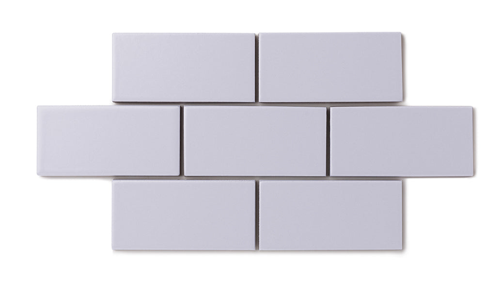 Elongated Hexagon Natural Press Ceramic Tile in Amethyst Matte