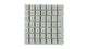 1x1 Straight Set Sheeted Original Ceramic Mosaic Tile in Overcast Gloss
