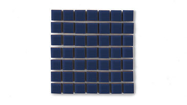 1x1 Straight Set Sheeted Original Ceramic Mosaic Tile in Lake Tahoe Matte