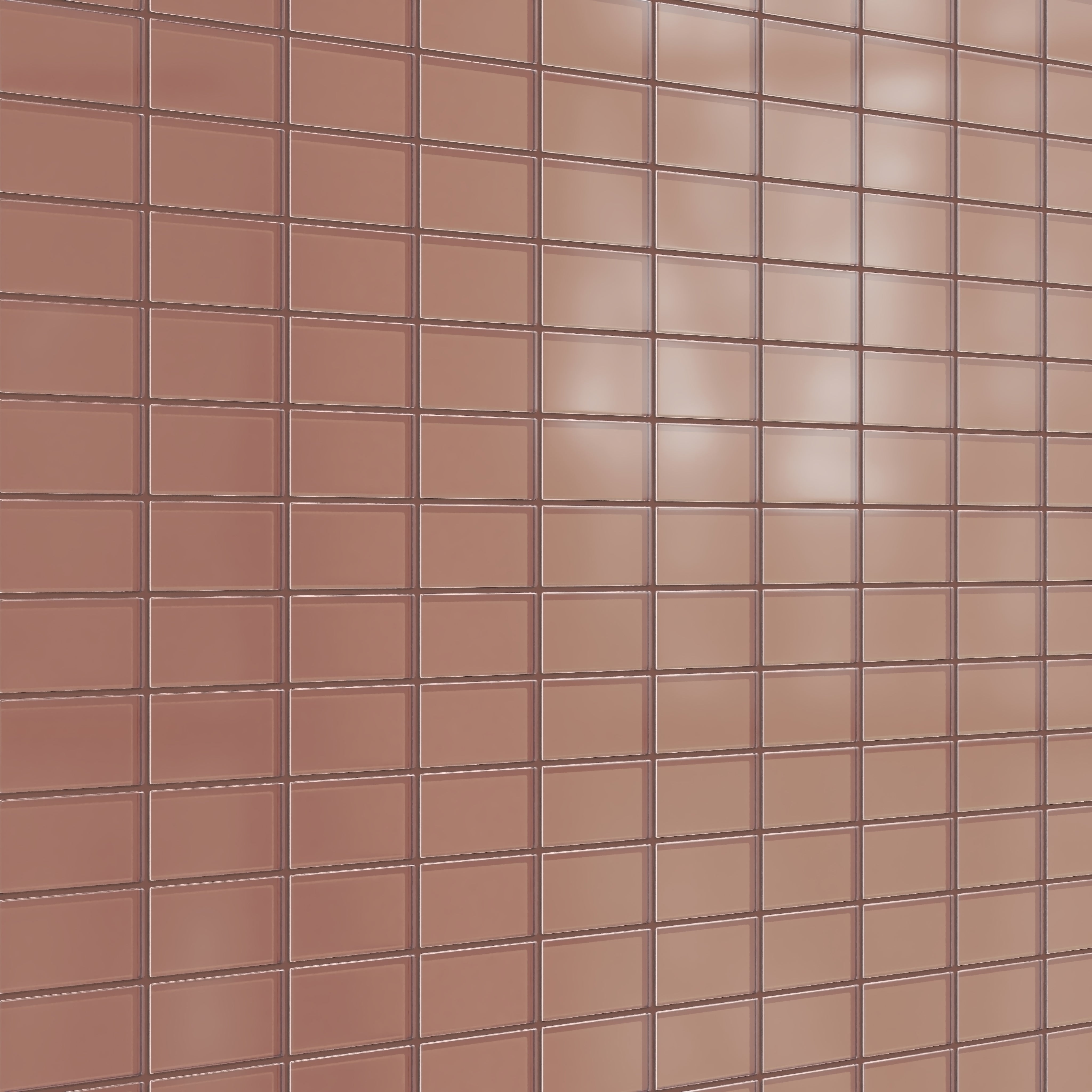 2x4 Straight Set Sheeted Glass Mosaic Tile in Flicker Matte