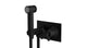 Emerson One Handle Wall Mount Bidet Trim with Classic Cross Handle in Matte Black