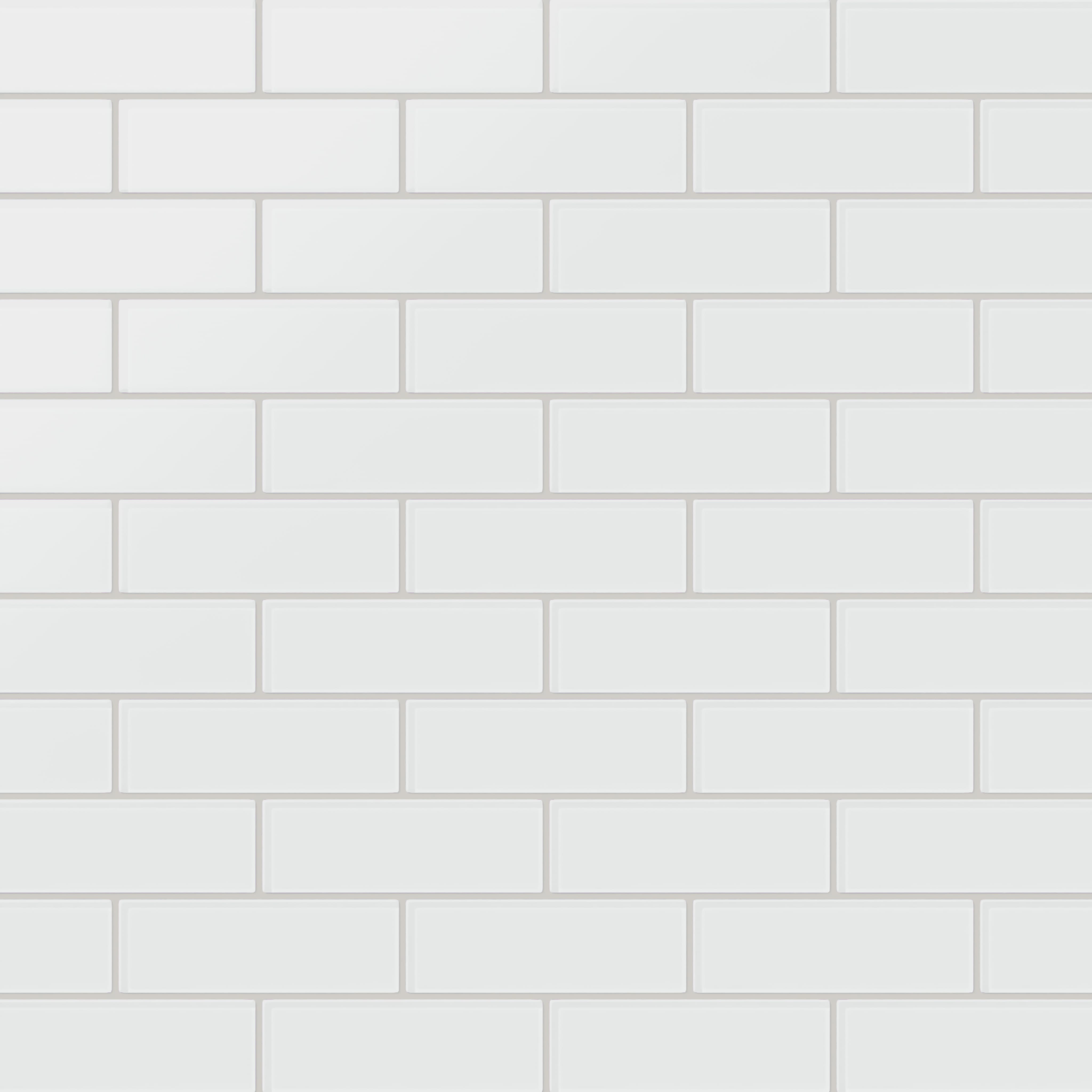 Quick Ship 2x6 Glass Tile in Egret Matte