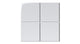 6x6 Natural Press Ceramic Tile in Tin Oxide Gloss